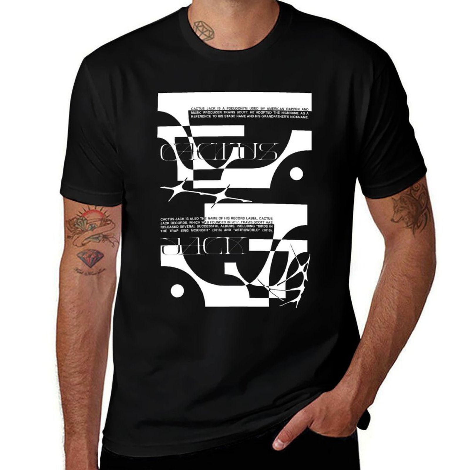 Cactus Jack Tee - cactus jack T-Shirt Büyük Beden Kısa