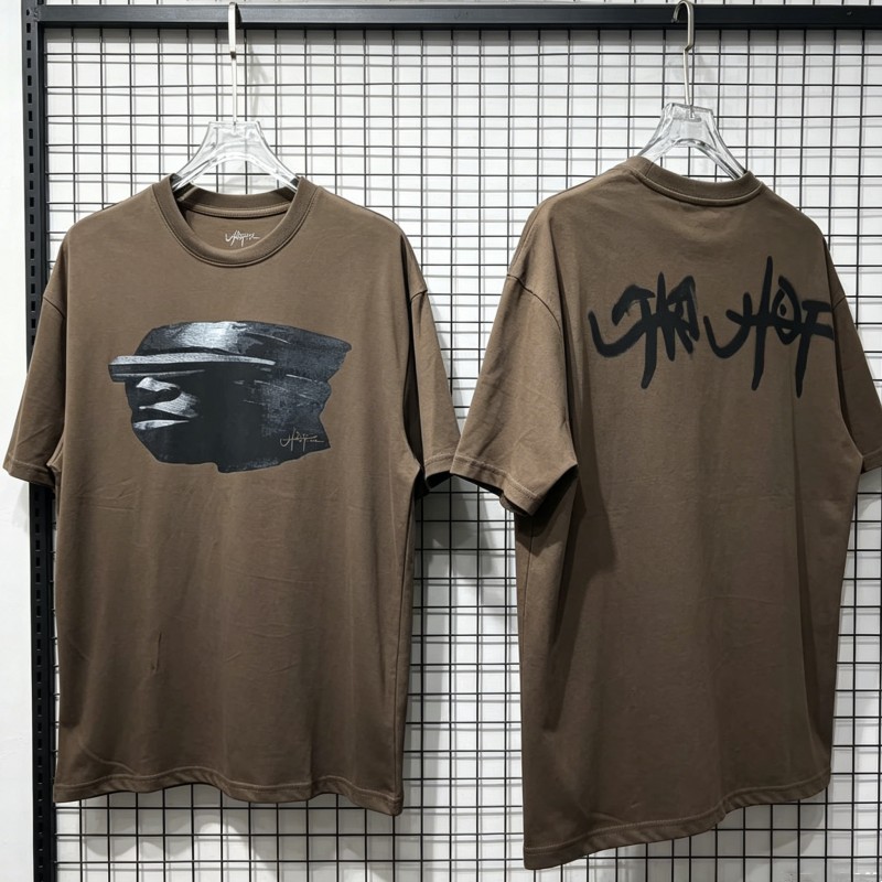 Cactus Jack Tee - Kahverengi Taş Heykel Baskı Yaz Ütopya