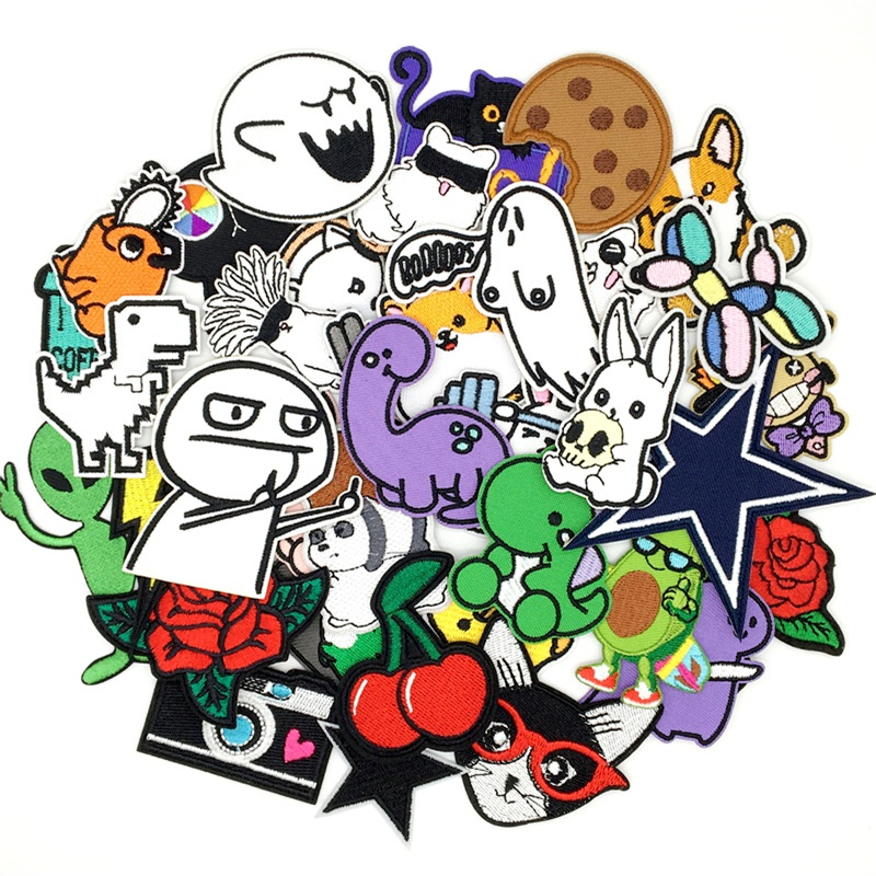 Streetwear Brand Stickers - 10/15 adet amin yamalar Lot nakış