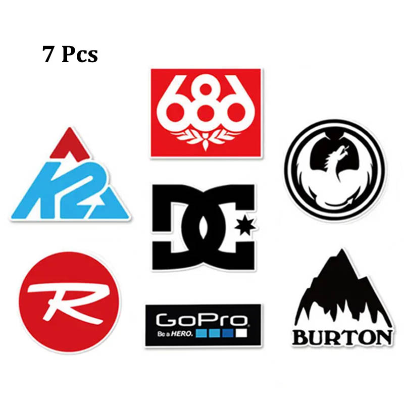 Streetwear Brand Stickers - 7 adet/takım açık kayak marka dekorasyon