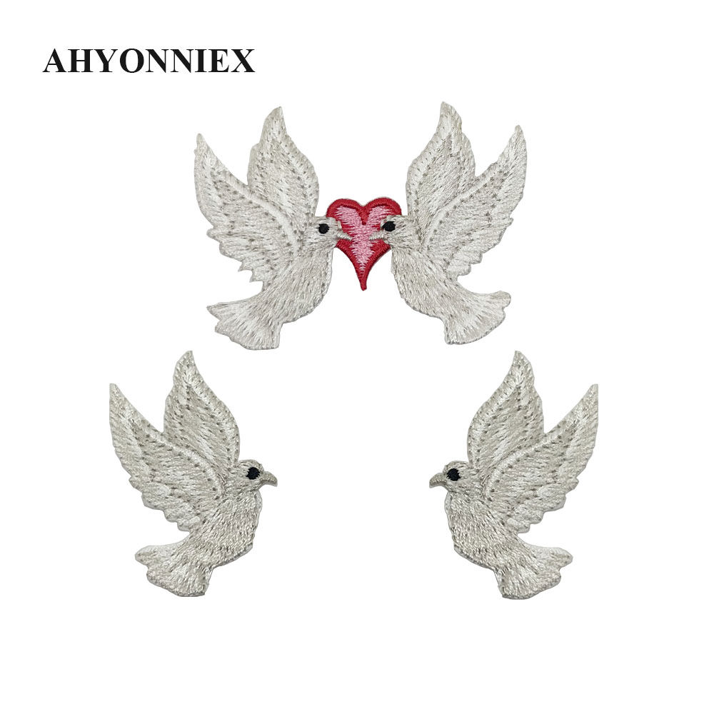 Streetwear Brand Stickers - AHYONNIEX yüksek kaliteli beyaz güvercin nakış