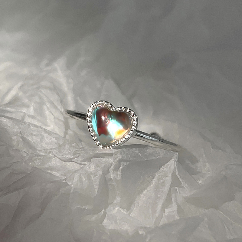 Chrome Hearts Ring - 925 ayar gümüş kalp zirkon krom
