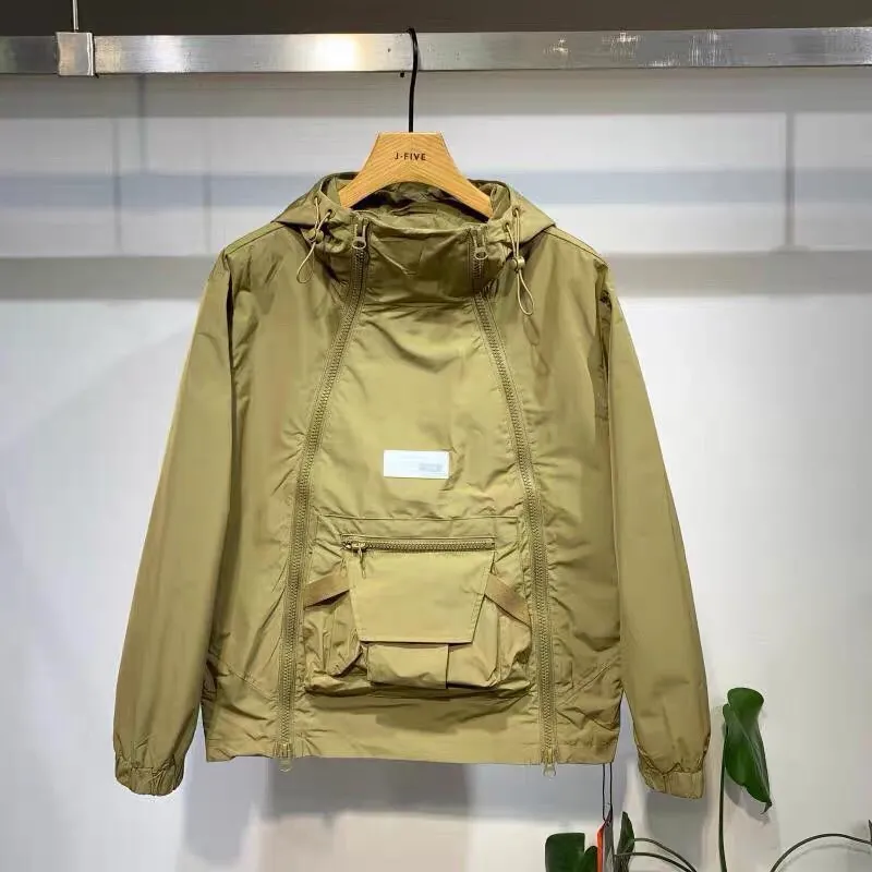 Streetwear Brand Hoodies - Amerikan Vintage Fermuarlı Kapüşonlu Üst Kazak