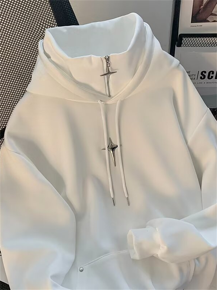 Sonbahar Kış Yüksek Boyunlu Ka - Streetwear Brand Hoodies incelemesi ve fiyatı