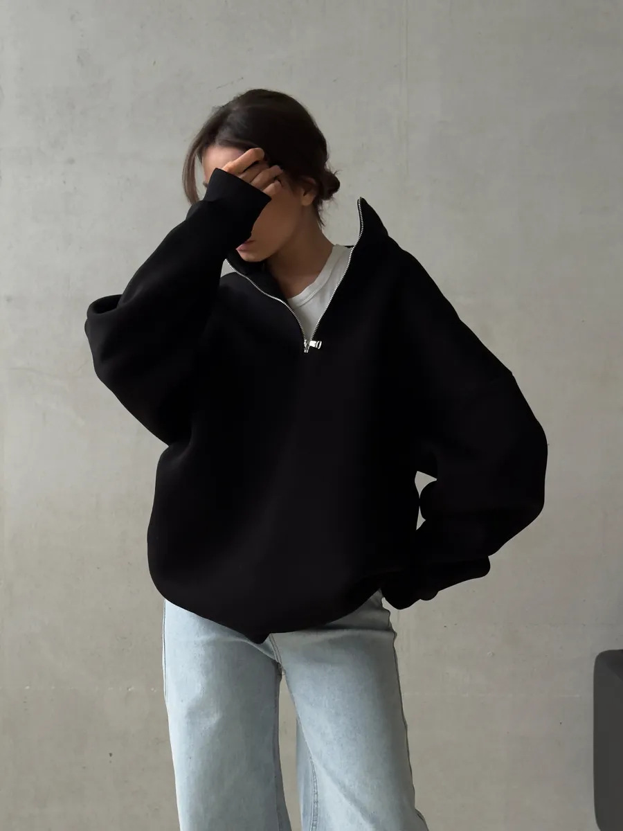 Amerikan Retro Yarım Fermuar A - Streetwear Brand Hoodies incelemesi ve fiyatı