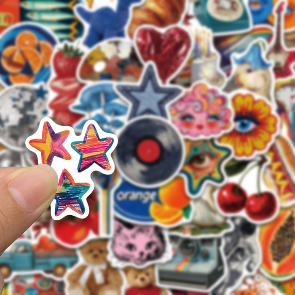 50 adet vintage y2k tarzı seri - Streetwear Brand Stickers incelemesi ve fiyatı