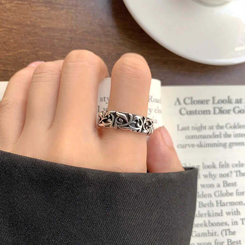 Retro Ebedi Asma Yüzükler Gümü - Chrome Hearts Ring incelemesi ve fiyatı