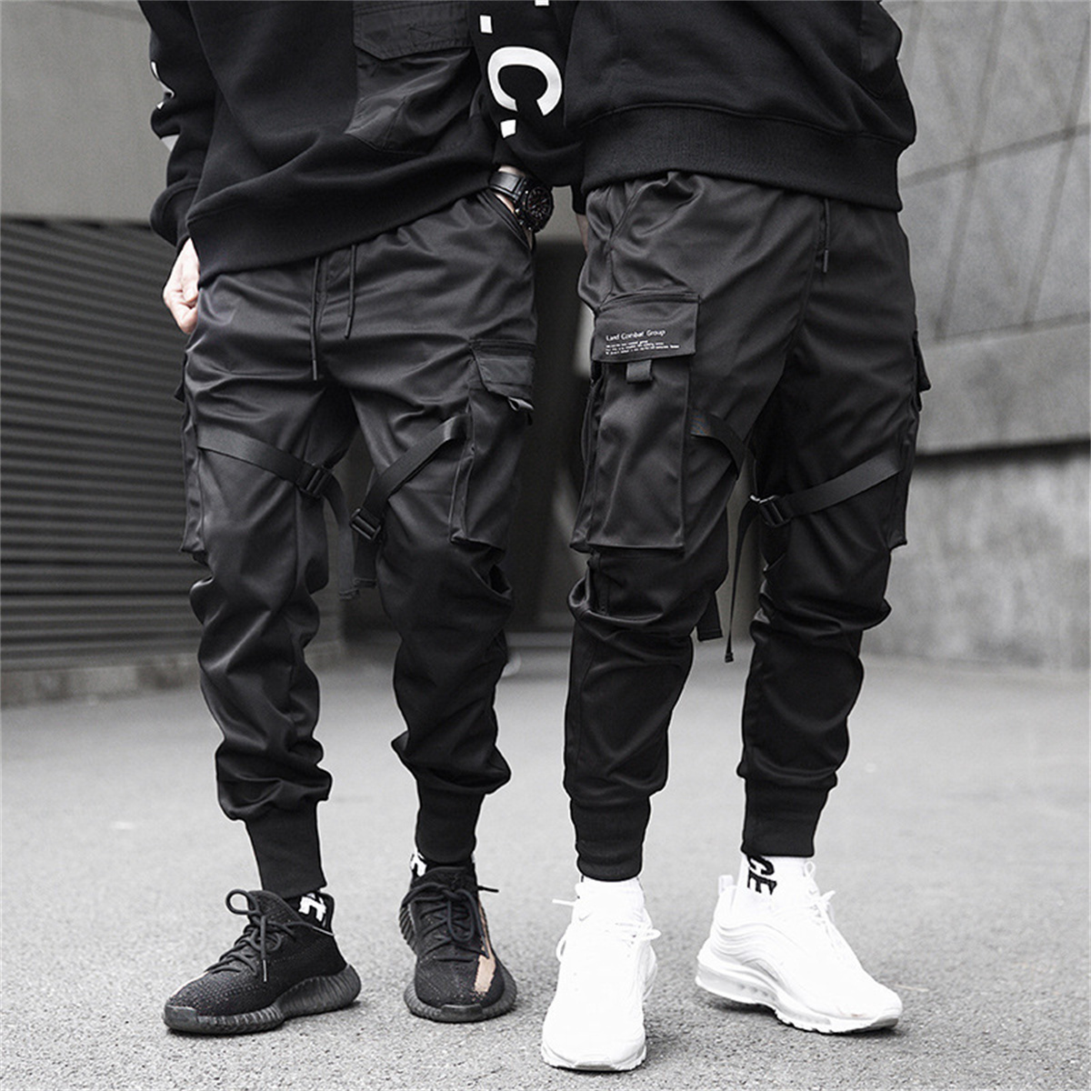 Siyah Hip Hop kargo pantolon y - Brand Of Streetwear incelemesi ve fiyatı
