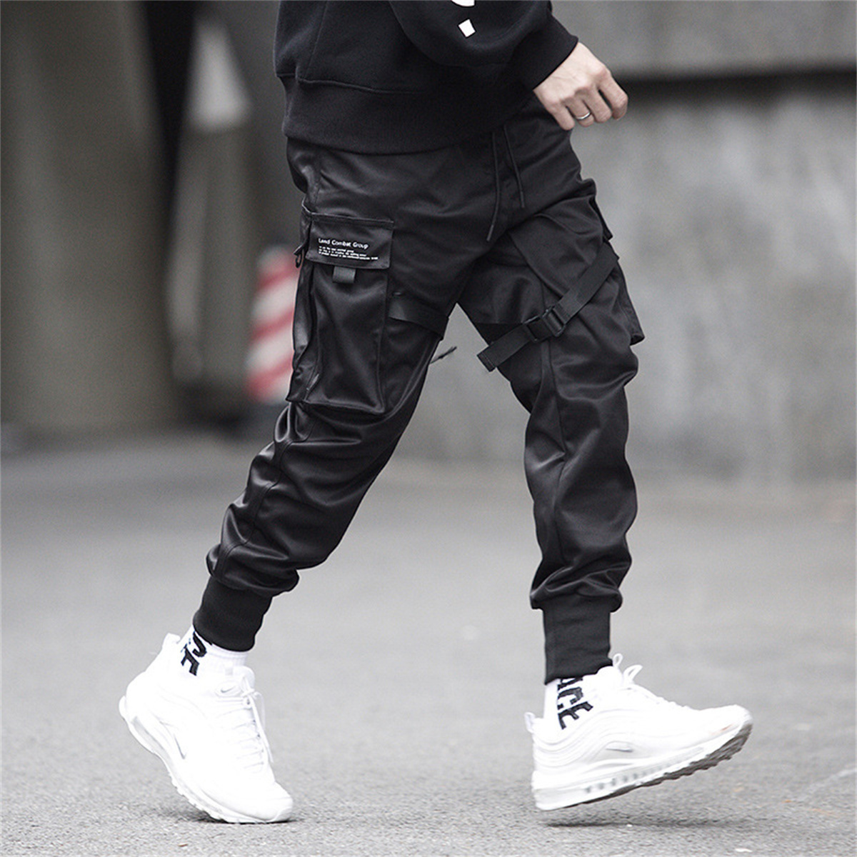 Siyah Hip Hop kargo pantolon y - Brand Of Streetwear incelemesi ve fiyatı