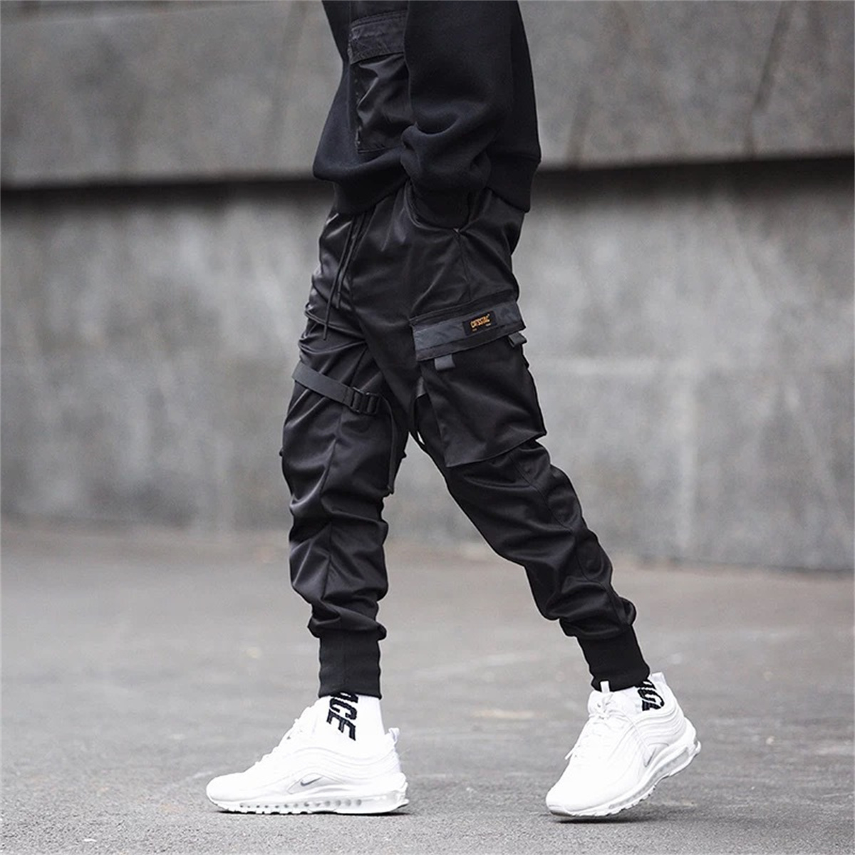 Siyah Hip Hop kargo pantolon y - Brand Of Streetwear incelemesi ve fiyatı
