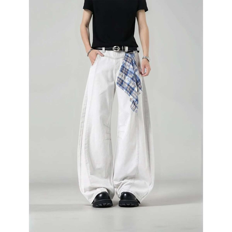 Erkek Bol Paça Ekose Pantolon  - Brand Of Streetwear incelemesi ve fiyatı