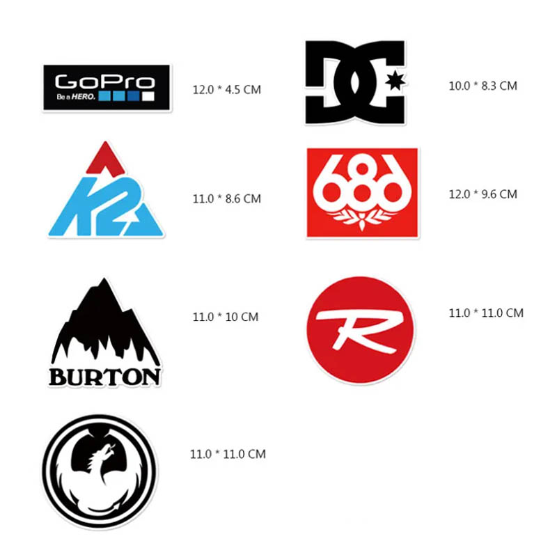 7 adet/takım açık kayak marka  - Streetwear Brand Stickers incelemesi ve fiyatı