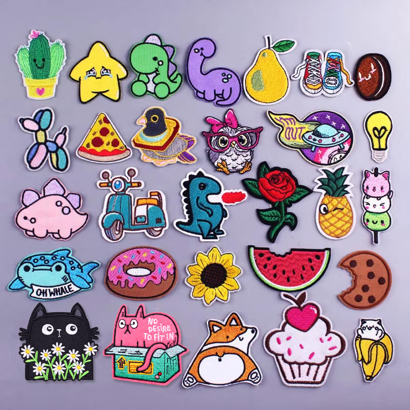 Sevimli hayvanlar dinozor yama - Streetwear Brand Stickers incelemesi ve fiyatı